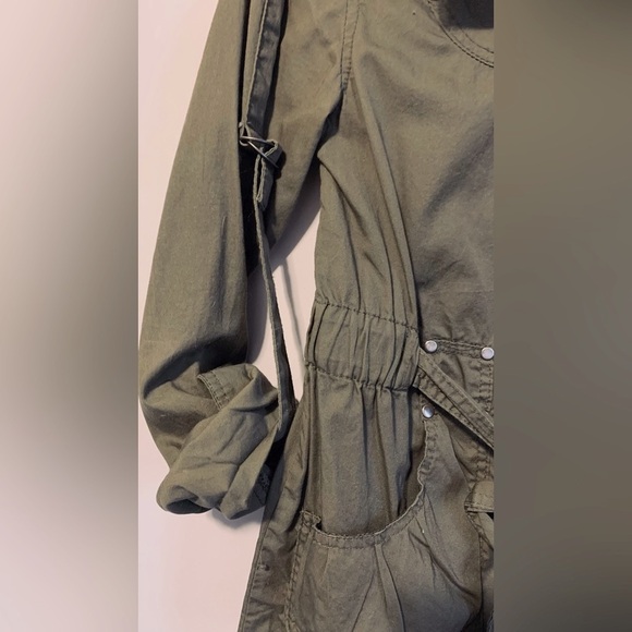 Green cotton cargo jacket - Picture 6 of 7